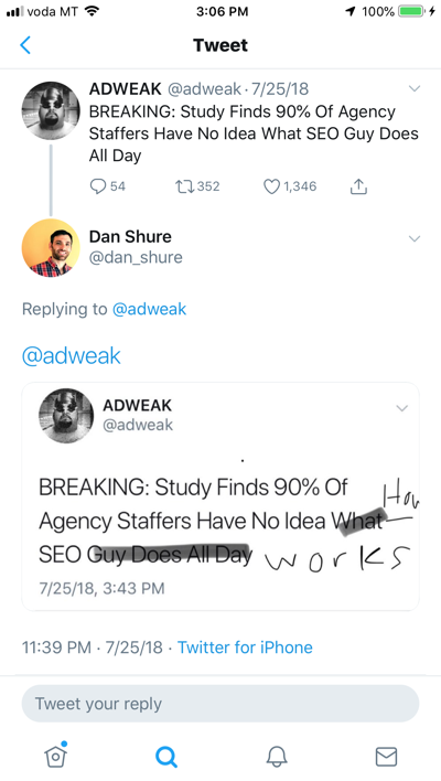 Twitter thread SEO